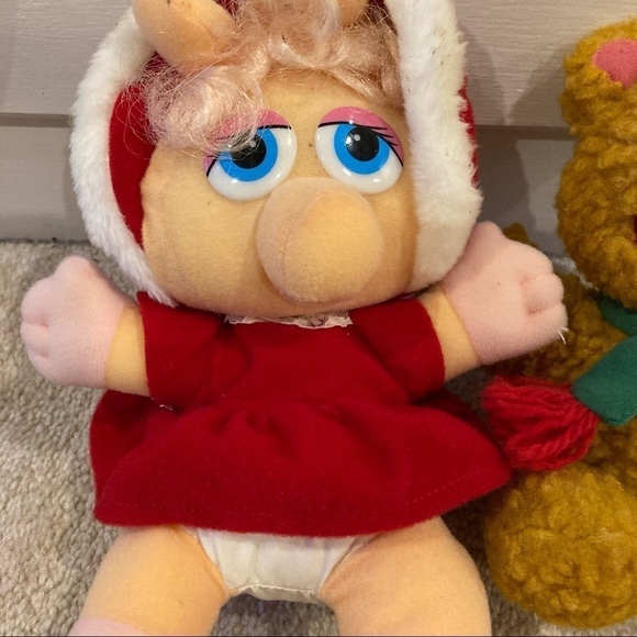 Vintage Miss Piggy and Fozzie Plush - Picture 2 of 5
